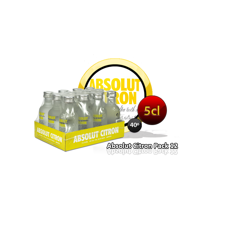 ABSOLUT CITRON PACK 12 UNIDADES