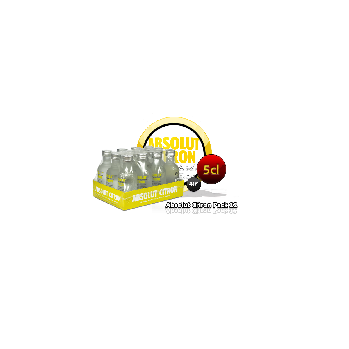 ABSOLUT CITRON PACK 12 UNIDADES
