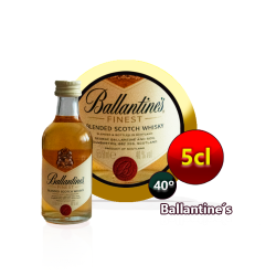 ballantine´s finest pequeñas dosis de alcohol en minibotellitas
