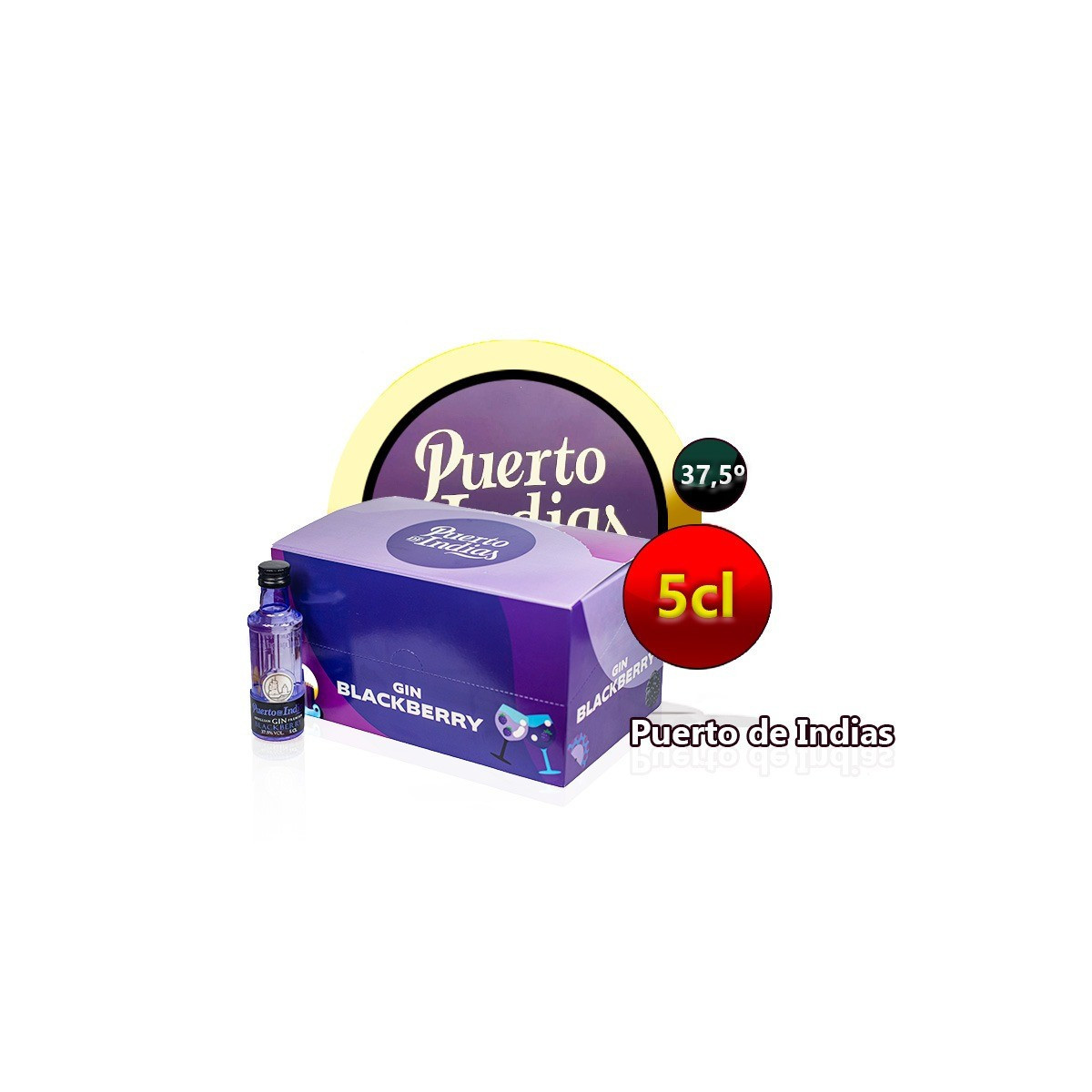 GIN PUERTO DE INDIAS BLACKBERRY PACK 24 UNIDADES
